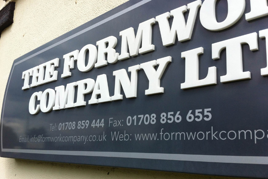 Formwork Company Sign